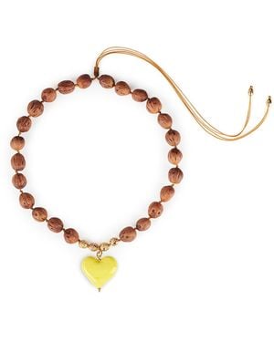 Tohum Design Cuore Resort Necklace – Lemon - Metallic