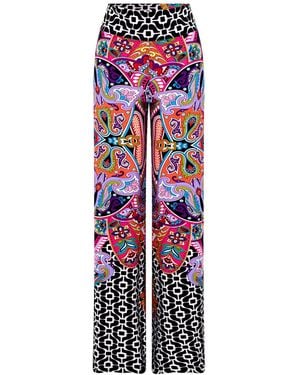 Beatrice von Tresckow Jazz Wide Stretch Flare Trousers - Red