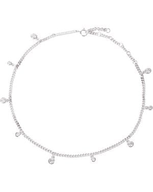 BLOOMTINE | Earth Angel HQ Illuminess Premium Sterling 'Apah Water Goddess' Droplet Anklet - Metallic