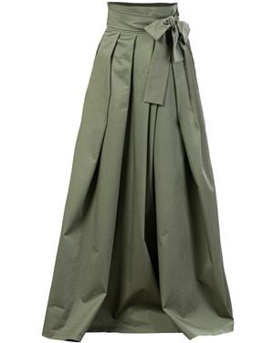 Nikka Place Formal Pleated Long Skirt - Green