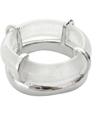 seree Cove Gemstone Sculpted Ring - Metallic