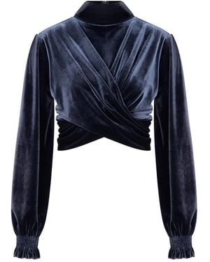 NAZLI CEREN Orvell Blouse - Blue