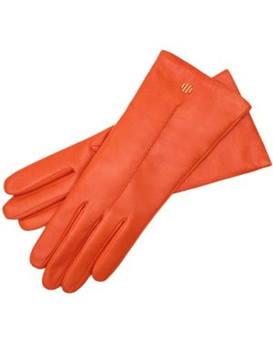 1861 Glove Manufactory Hamerli Colette Leather Gloves - Orange