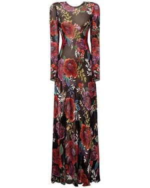 Lily Phellera Mimosa Maxi Gown Dress - Red