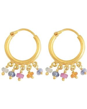Opium Jewels Small Hoops - Metallic