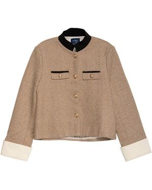 Tantra Spain Sl Jacket With Front Pocket Detail - Brown