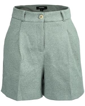 Smart and Joy Micro Houndstooth Short Pants - Green