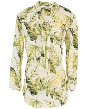 Jennafer Grace Palma Tie Front Blouse - Metallic