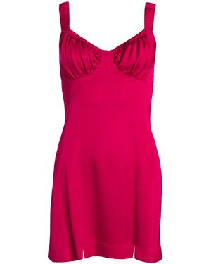 Roses Are Red Cali Mini Dress In Fuchsia - Red