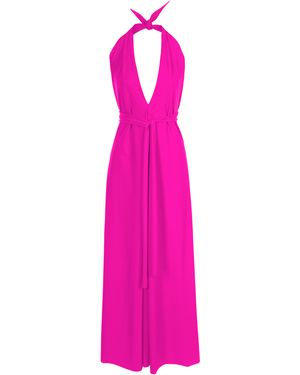 Ds Dress Lucy Halterneck Dress With Sashes - Pink