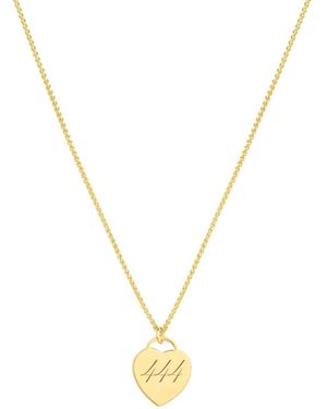 SET & STONES Alice Angel Numbers Necklace- Four - Metallic
