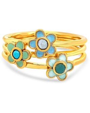 GEM BAZAAR Fleury Three Band Ring - Yellow