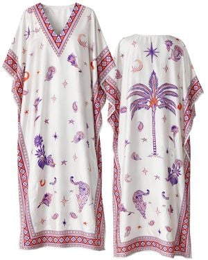 LOVEIST STORE Morrocco Silky Satin Kaftan Abaya - Purple