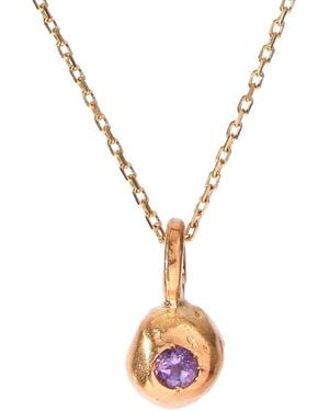 ASSUWA Sentio Amethyst Birthstone Necklace - Metallic