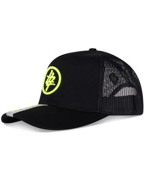 474 co Neon Strip Circle 474 Logo Trucker Hat - Black