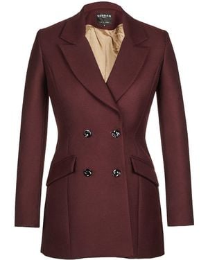 Seren London Burgundy Dress Jacket - Red