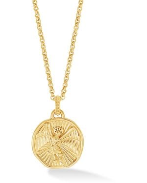 Dower & Hall St. Michael Talisman Necklace - Metallic