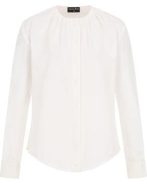 Marianna Déri Gathered Neck Shirt - White