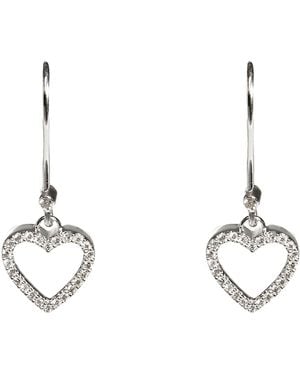 Kaizarin Heart To Heart Dangly Earrings - Metallic