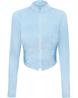 Ekcentrik Zip Long Sleeve Top Baby - Blue