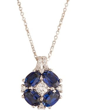 Juvetti Pristi Necklace Sapphires & Diamonds - Blue