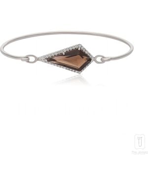 The Jewelz Pele Smoky Quartz Charm Bracelet - White