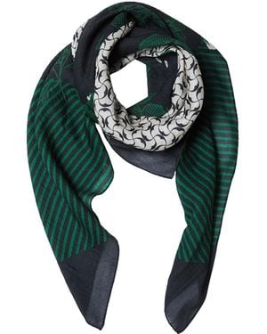 Ana Maison Selfless City Silk Wool Scarf - Green