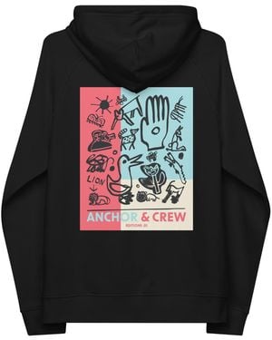 Anchor and Crew One Moon Safari Editions Organic Cotton Hoodie - Black