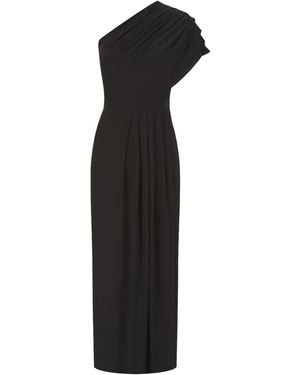 Celestine & Mae Flora Midi Dress - Black