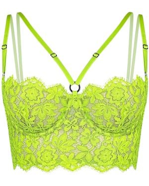 MONIQUE MORIN LINGERIE Frisson Bustier Acid - Yellow