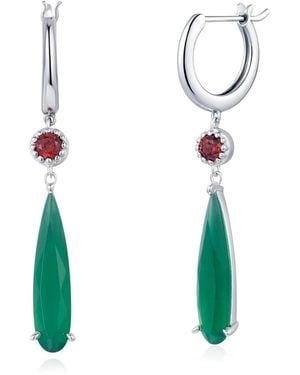 Azura Jewelry New York Howl's Moving Castle Earrings Vermeil - Green