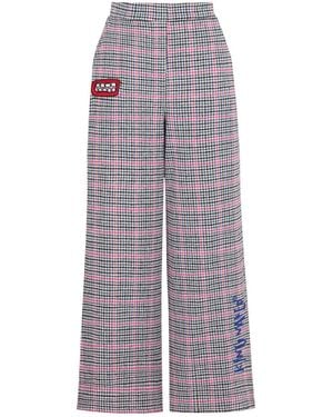 King Naked Vox Veil Checked Trousers - Grey