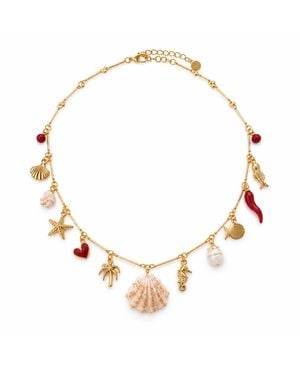 Lalinde Summer Charm Necklace - Metallic