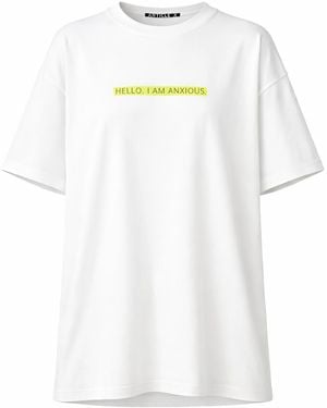 Article X Hello I Am Anxious T-Shirt - White