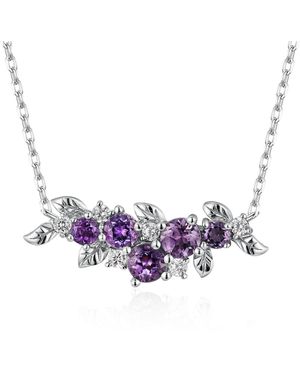 Azura Jewelry New York Grapevine Amethyst Necklace Vermeil - Blue