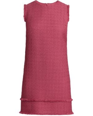 Santorelli Aretha Sleeveless Shift Tweed Dress - Pink