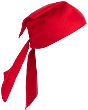 Sibi Hats Masha – Silk Bandana Strapless Top - Red