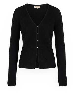Anse Victorin Letizia Silk Cashmere Cardigan - Black