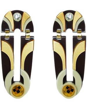 Gissa Bicalho Acrylic Handmade Earring Shield - Black