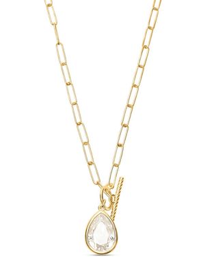 Esterah Kaia Pear Necklace - Metallic