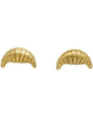 Sophie Simone Designs Croissant Mini Earrings - Metallic