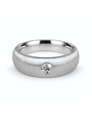 Adrian Ashley Real Natural Old-Cut Diamond Signet Ring - Metallic