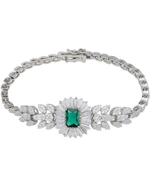 LÁTELITA London Countess Gemstone Bracelet Emerald - Metallic