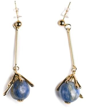 Heartfelt Layers Impression Sunrise Drop Earrings - Blue
