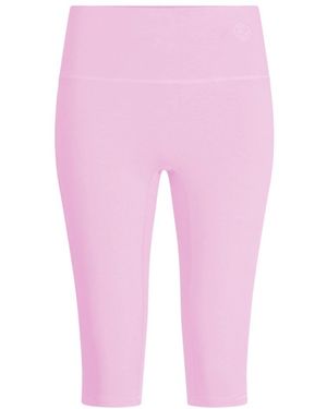 The Koozy Daru High Waist Cropped Leggings - Pink