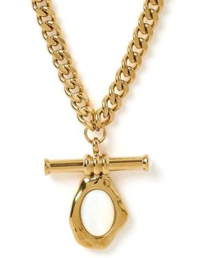 ARMS OF EVE Rafaella Mother Of Pearl Necklace - Metallic