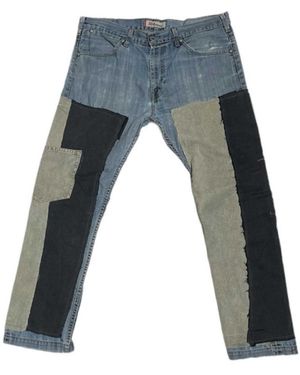 Zasta Studio Shred Couture Denim F Deconstructive Denim Jeans - Blue