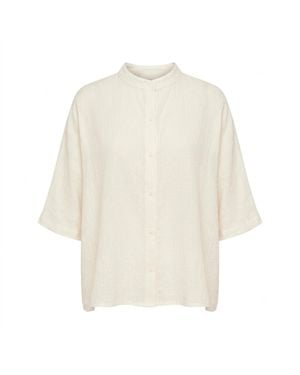 ELOI Neutrals Evant Oversized Shirt - White