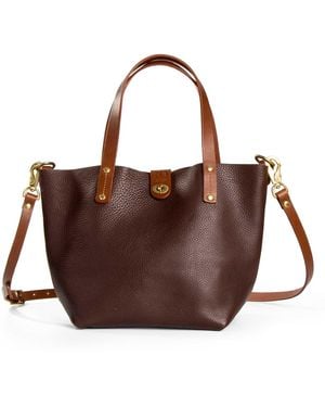 N'damus London Adanna Leather Tote Bag - Brown