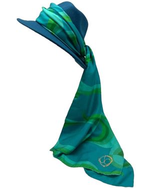 Julia Clancey Fifi Fedora Scarf Set - Green